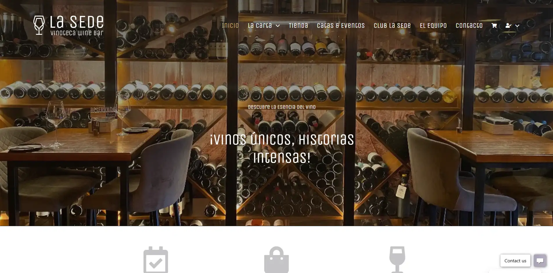 Diseño web de: Vinoteca La Sede - vinoteca y wine bar en Lanzarote