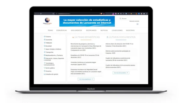 Diseño web de: Datos de Lanzarote