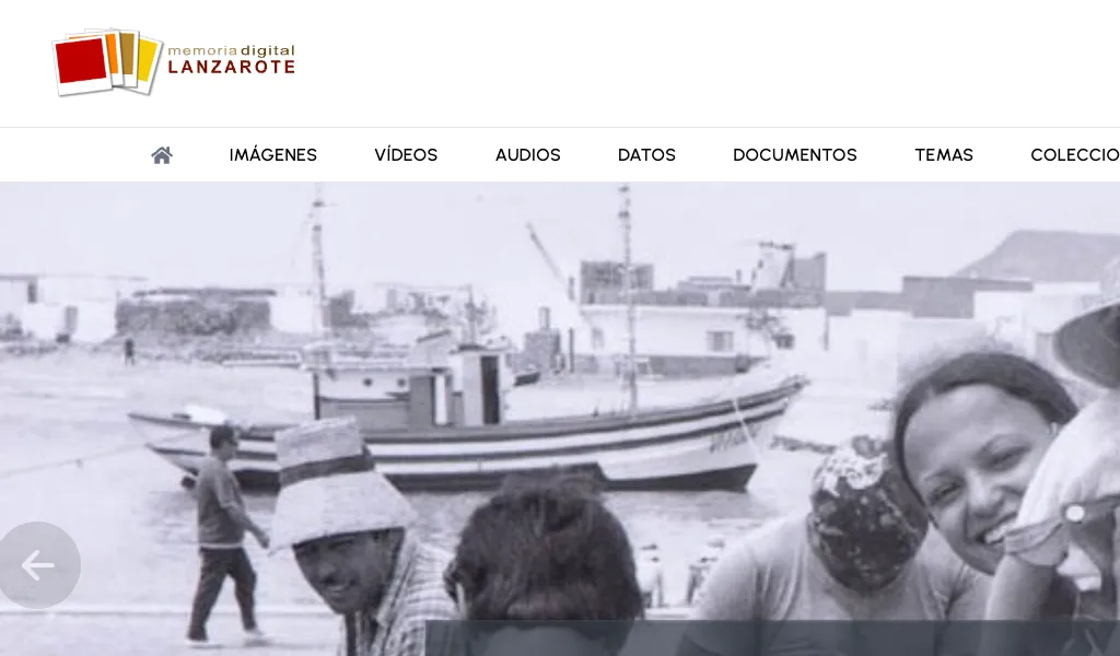 Diseño web de: Memoria digital de Lanzarote - Archivo fotográfico y audiovisual histórico de Lanzarote y La Graciosa